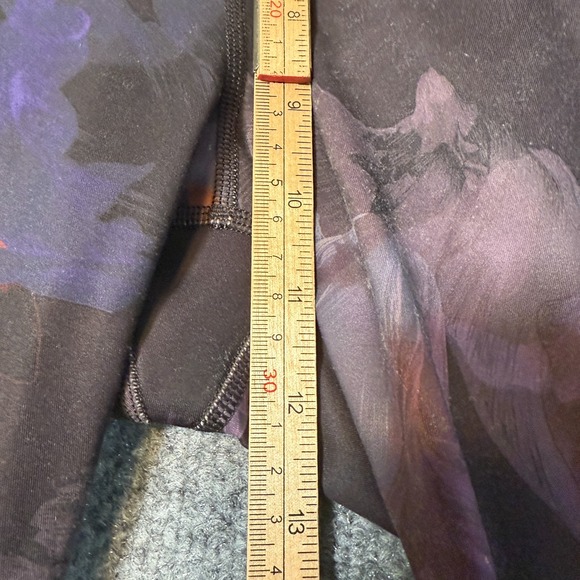 Athleta Rainier Printed Tight Leggings Womens Medium Floral Stretch Mid Rise - Picture 5 of 12